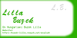 lilla buzek business card